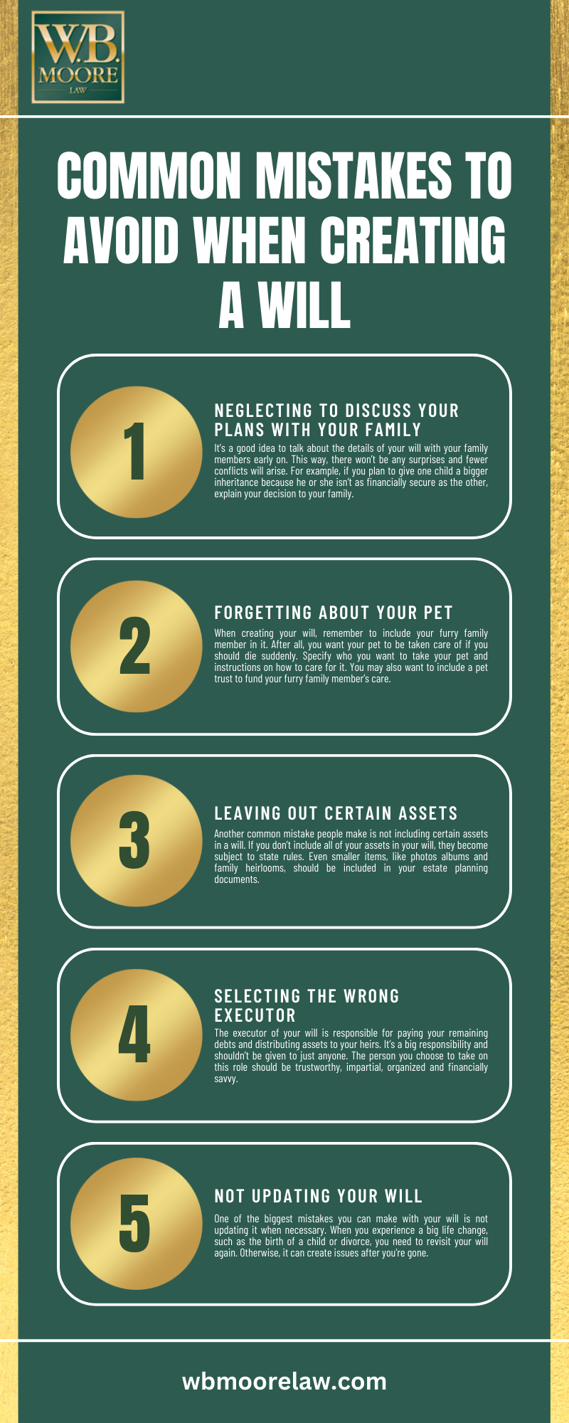 COMMON MISTAKES TO AVOID WHEN CREATING A WILL INFOGRAPHIC